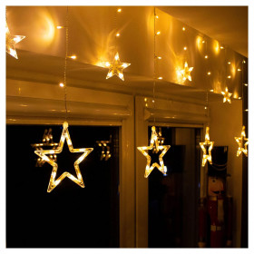 Springos zvaigžņu aizkars 138 LED CL4133